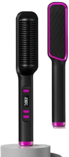 Travel Hair Straightener with Dual Voltage and Compact Size - Cordless Hair Styler for On-The-Go Styling Perfect for Touch-Ups (Black)