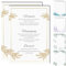 15 Blanko Menükarten für Speisekarten und Getränkekarten für die Hochzeit, Geburtstag, Konfirmation (Goldblätter)