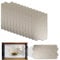 12 placas de mica para horno microondas, pieza de repuesto de reparación de horno de microondas de 11,6 x 6,4 cm, cubierta de guía de ondas resistente al calor, hoja de mica para cocina