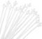 sourcing map Cable Zip Ties 120mm x 5mm, 250 Pcs Aircraft Head Self-Locking Wire Ties for Cord Management Indoor Outdoor, Tensile Strength 48 lbs, White