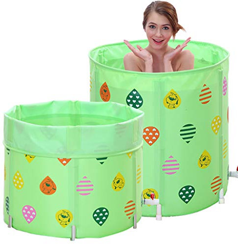 XCSCUK Portable Bathtub, Adult Bath Tub, Foldable Home Bathtub, 5-level Height Adjustable, Suitable for Travel, RV