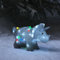 Lights4fun 36cm LED Acryl Triceratops Figur innen und außen Weihnachtsfigur Weihnachtsdeko LED Dino Figur Weihnachtsbeleuchtung Außen Gartendeko