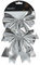 Kaemingk Schleifen 17cm 2er Set - Dekoschleifen Weihnachtsschleifen - Schleife zum Dekorieren & Basteln - Festliche Dekoration für Weihnachten Hochzeit Geburtstag Jubiläum - Silber metallic