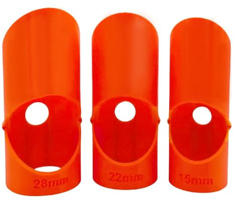 YANGUN Pipe Lagging Insulation Foam Cutter Tool for 15mm, 22mm & 28mm, Foam Pipe Lagging Cutter Slice, Pipe Lagging Mitre Tool, Pipe Lagging Tool for 45 Degree Angles(Orange)
