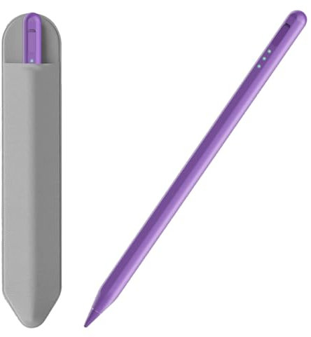 Lápiz Capacitivo para iPad de 11 y 10ª generación, Carga más rápida de 14 Minutos, con Soporte para lápices, rechazo de Palma (Morado Oscuro)