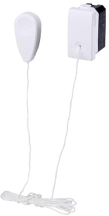 Moduli Bianchi, Compatibile Con Bticino Matix, interruttori, pulsanti, deviatori, dimmer, sensori, PIR, buzzer, Per Placche originali e compatibili (1x, pulsante con corda)