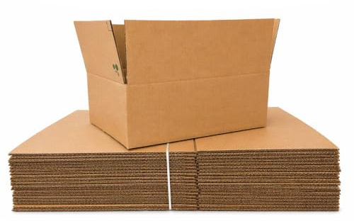 MARCPRINT Pack de 20 cajas carton ideal para envíos - almacenaje - mudanzas | Cajas de Envío medidas: 40x30x12 cm | cajas carton pequeñas canal simple reforzado. Modelo 6