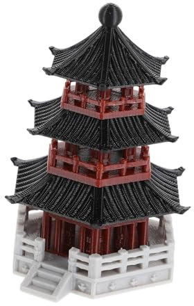 SOIMISS Mini Pagoda Statue Asiatische Garten Dekoration Für Landschaften Fischteich Und Zen-Garten Traditionelles Design Für Home Office