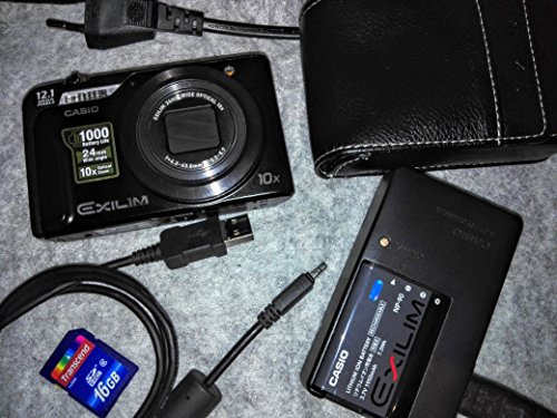 Casio EXILIM EX-H10 SR Digitalkamera (12 Megapixel, 10-Fach Opt. Zoom, 7,6 cm (3 Zoll) Display, Bildstabilisator) Silber