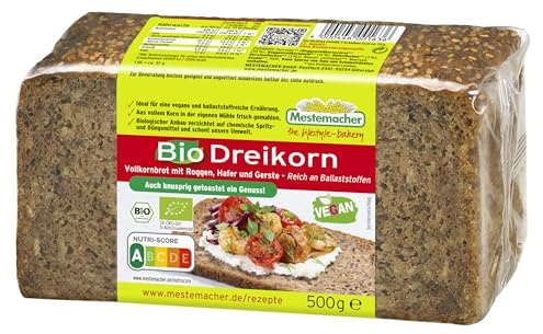 Mestemacher Bio Dreikorn Brot, 1er Pack (1 x 500 g)