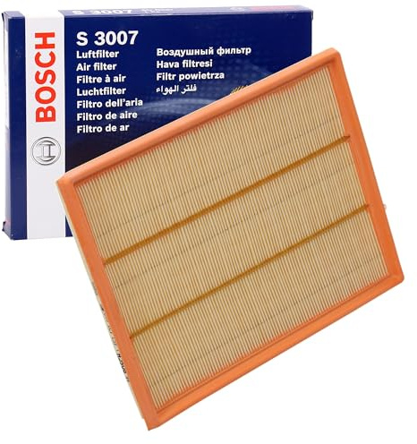 Bosch S3007 Car Air Replacement Filter | Separates Particles from the Air Intake - Moisture-resistant plus High Tensile Strength