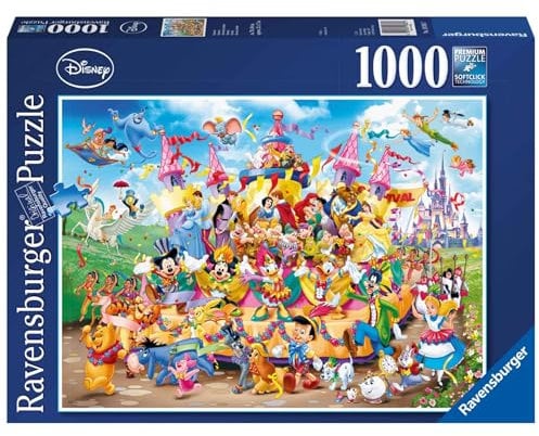 Ravensburger 19383 Disney Karneval - 1000 Teile Disney Puzzle für Erwachsene und Kinder ab 14 Jahren