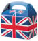 20 Childrens Kids Union Jack Carry Food Meal Picnic Birthday Party Bag Boxes