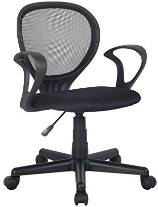 SixBros. Bürostuhl Schwarz - H-2408F/2058