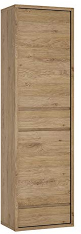 Furniture To Go Shetland 2 Door 2 Drawer narrow cabinet in Shetland Oak