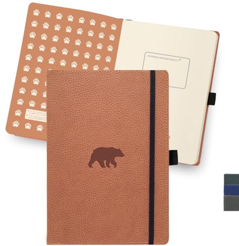 Dingbats* - Tierwelt Notizbuch A4 Blanko - Hardcover PU Leder Journal für Arbeit, Reisen - Tasche, Elastischer Verschluss, Stifthalter, Lesezeichen