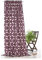 fashion and joy Gardine modischer Dekoschal in aubergine Natur Vorhang mit Kräuselband HxB 240x140 cm - weichfliesende Qualität Blickdicht pink Beere