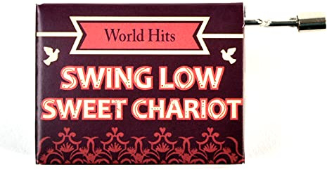 Spieluhr World Hits/Welthits mit dem bekannten Gospel-SongSwing Low Sweet Chariot (Kurbelwerk, Mini-Drehorgel)