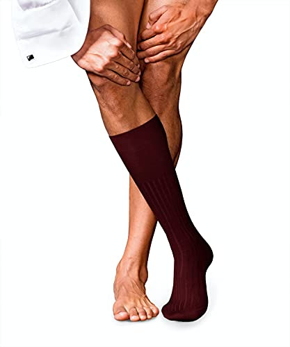 FALKE Kniestrümpfe No. 13 Baumwolle Herren schwarz blau viele weitere Farben verstärkte Kniesocken mit Muster atmungsaktiv lang einfarbig hoch und warm gerippt hochwertig 1 Paar
