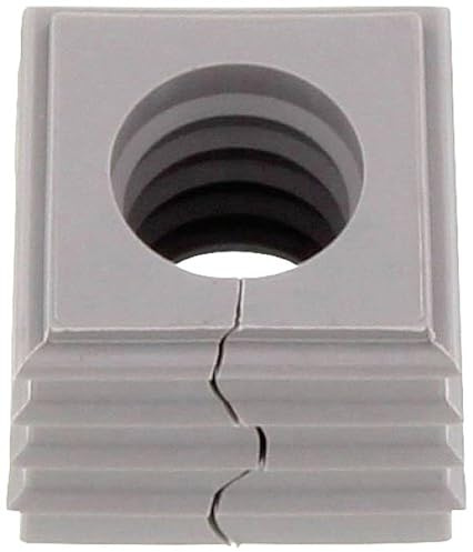 CONTA-CLIP 28572.6 Kabeldurchführungssystem Kdsclick, Dichtelement KDS-De 11-12 Gr, Montageart: Stecken, Länge x Breite: 20, 3 mm, Kabeldurchmesser Max.: 12 mm, IP 66, Farbe: Grau, 10 Stück