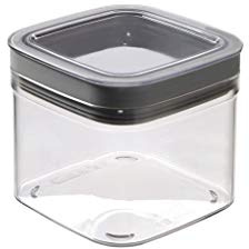 CURVER Dry Cube Vorratsdose quadratisch - 0,8Lt - 12X12X10H transparent/Grau