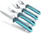 iMedic Easy Grip Cutlery for Adult - 1 Set of Cutlery for Disabled Hands - Dishwasher Safe Disabled Cutlery for Adults - Disability Cutlery for Adults Suffering from Trembling Hands - Blue