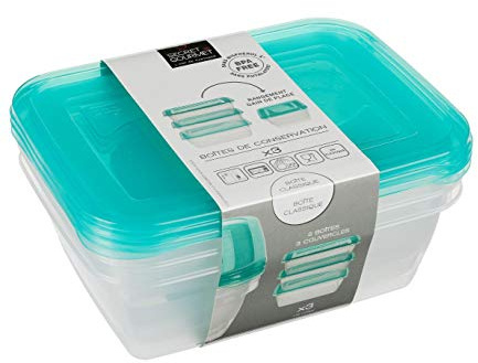 AC-Déco Fresh&Freeze Box 3 x 1,25 l, 20,5 x 15,5 x 10 cm