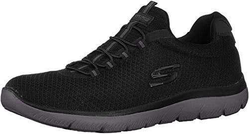 Skechers Men's Summits Low-Top Sneakers, Black, 9.5 UK