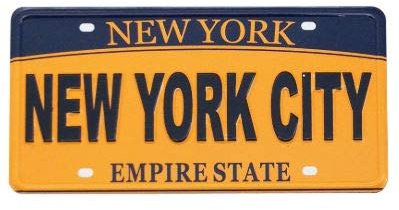 New York City Nummernschild Kühlschrankmagnet - NYC Souvenirs