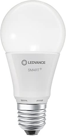 LEDVANCE Smarte LED-Lampe mit Bluetooth Mesh Technologie, Sockel E27, Dimmbar, Warmweiß (2700K), ersetzt Gllühlampen mit 60W, Steuerbar mit Google, Alexa und Apple Voice Control, SMART+ BT CLASSIC A60