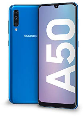 Samsung Galaxy A50 2019 Smartphone, Display 6.4 128 GB Espandibili, Dual Sim, Blu [Versione Italiana] (Ricondizionato)