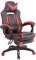 CLP Gaming Bürostuhl Heat Mit Kunstlederbezug I Gamingstuhl mit Fußablage I Höhenverstellbar I Computerstuhl mit Armlehnen, Farbe:schwarz/rot