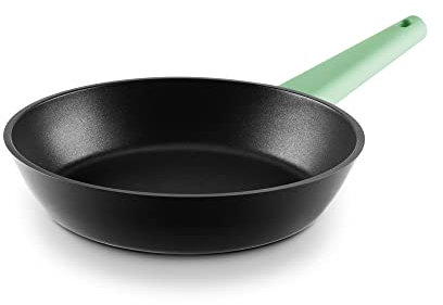 CASTEY - Sartén de Inducción Mint, Modelo MI24, Color Verde, Tamaño 24 cm, Aluminio y Mango Desmontable, Revestimiento Antiadherente, sin PFOA, Base Full Induction, Apta para Todas las Cocinas