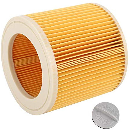Vikye Filtre d'Aspirateur, Pièce Filtre à Cartouche pour Aspirateur Karcher A2004 A2054 A2204 A2656 WD2.250 WD3.200 WD3.30 Cartouche Filtre, Cartouche Aspirateur Filtre