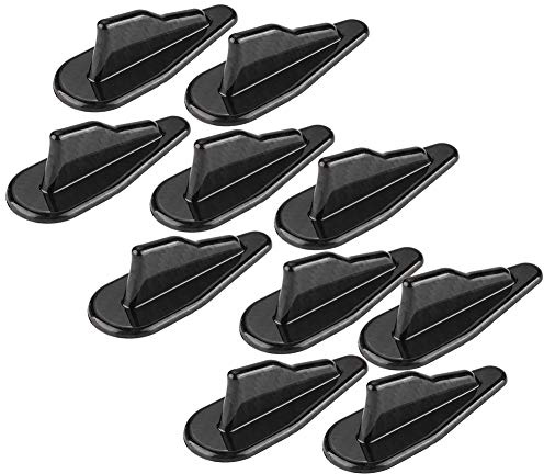 Kuuleyn Shark Fin Spoiler, 10Pcs/Set Universal Black Style Car Roof Shark Fin Spoiler Wing Kit Generatore di vortici