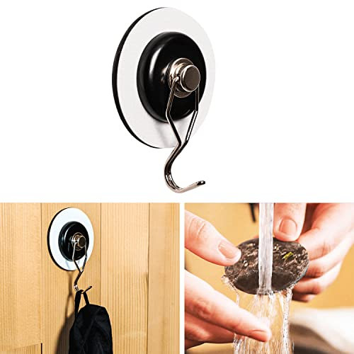 silwy® Magnet-Haken The ONE inkl. Metall-Nano-Gel-Pad in 7,5 cm White - nie Wieder Bohren oder Schrauben - flexibel einsetzbar