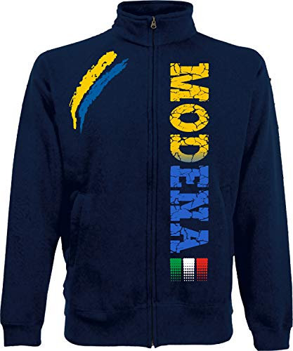 vestipassioni Modena Jacke Tifosi italienische Stadt Sport auch für Kinder, Marineblau, L
