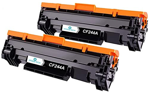 Hyggetech 44A CF244A 2-BK Compatible Toner Replacement for HP CF244A 44A Toner for Laserjet Pro MFP M28A M28W hp Laserjet pro m15w Toner M15A Printers