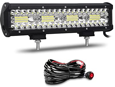 Willpower Rampe LED 30cm 240W Barre LED 12V 24V pour 4x4 Voiture Quad | LED Light Barre Lumineuse Avec Faisceau, 6000K Blanc, Étanchéité IP67, pour Camion Tracteur Offroad Véhicule Bateau ATV