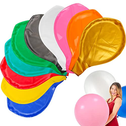 YOUYIKE 36 Zoll Grosse Bunt Luftballons,10 Stück Riese Luftballon, 90CM Latex Groß Luftballons XXL, Dekoration für Hochzeit Geburtstag Taufe Babyparty Kindergeburtstag Karnevals Deko