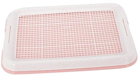 ＡＷＨＡＯ Chien Pot Toilette Formation Plateau Maille Pot Formation Plateau Chiot Pipi Support Coussin Pot entraîneur pour Chiots, Rose