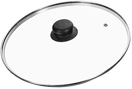 PNJB Transparent Glass Saucepan Lid (30CM) - Glass, Pan, Frying Pan Cover For Kitchen Cookware