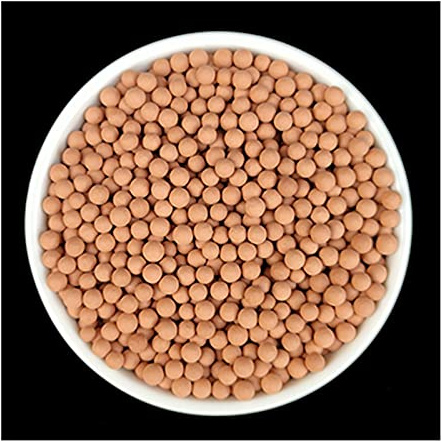 DUNSBY Guijarros decorativos 500 g de cerámica de luz orgánica de colores pequeñas piedras 5 mm para suculentas hidropónicas peceras decoración paisaje suministros de jardín guijarros (Color: rojo,