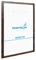 PHOTOLINI Bilderrahmen 40x50 Eiche Dunkel Holz MDF, Bilderrahmen 50x40 mit bruchsicherem Acrylglas, Rahmen 40x50 zum Aufhängen, 50 x 40 frame mit Zubehör - picture frames für Fotos & Poster