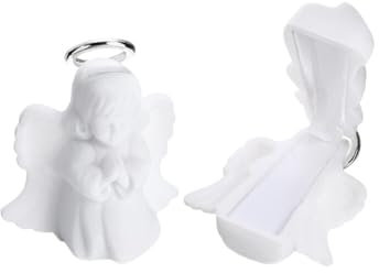 Asudaro Mini Cartoon Ring Box, 2 Pieces Velvet Jewellery Boxes with Decorative Foam Ring Box for Earring, Brooches or Brooches