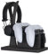 Gamer Gift for Men Teenage Boy Wood Controller Organizer with Headphone Holder & Game Controller Stand - Unique Gift Idea for Husband, Boyfriend, Gamers, Game Lover, Gaming Accessory (Black)