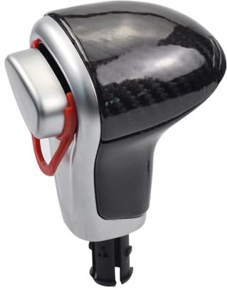 Hacreyatu Automatisch Leder Auto Schaltknauf Stick Gaiter Boot Frame Kit für A-udi A6 C6 A3 8P A4 B8 A5 Q5 Q7 A7 (Kohlefaser Muster -2)