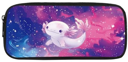 POLERO Jolie trousse Axolotl pour filles et garçons, Axolotl Galaxy, Taille unique, Cartable