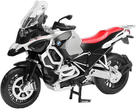 Doyomtoy Legierung R1250GS Motorrad-Modell, Maßstab 1:12, originalgetreue Nachbildung, kommt mit dekorativen Basis