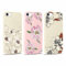 Kueqeay 3 Pezzi Cover per iPhone 7/8 / SE 2020/2022 4,7”, Custodia Bianco Rosa Opaca con Aesthetic Fiore Motivo Ultra Morbida Silicone Sottile TPU Antiurto AntiGraffio Bumper Protettiva Case, 06